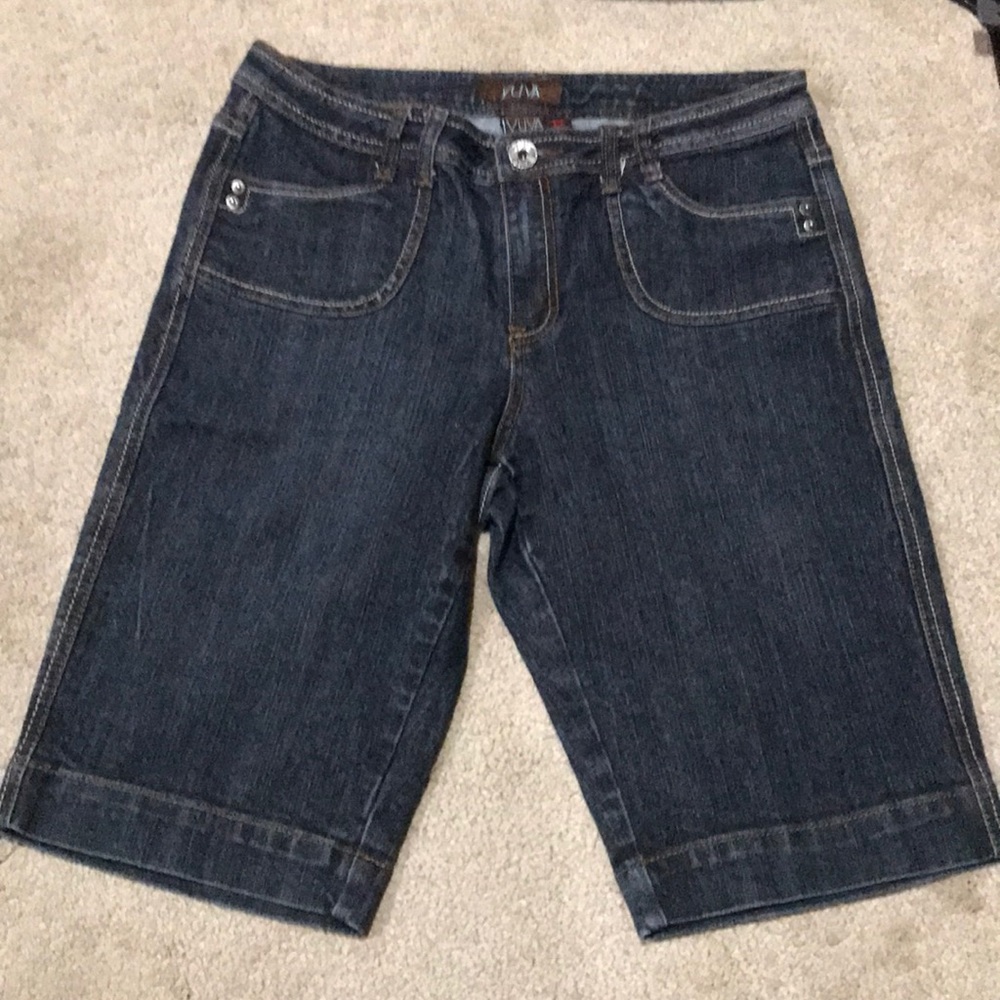 Yuva Bermuda Jean Shorts